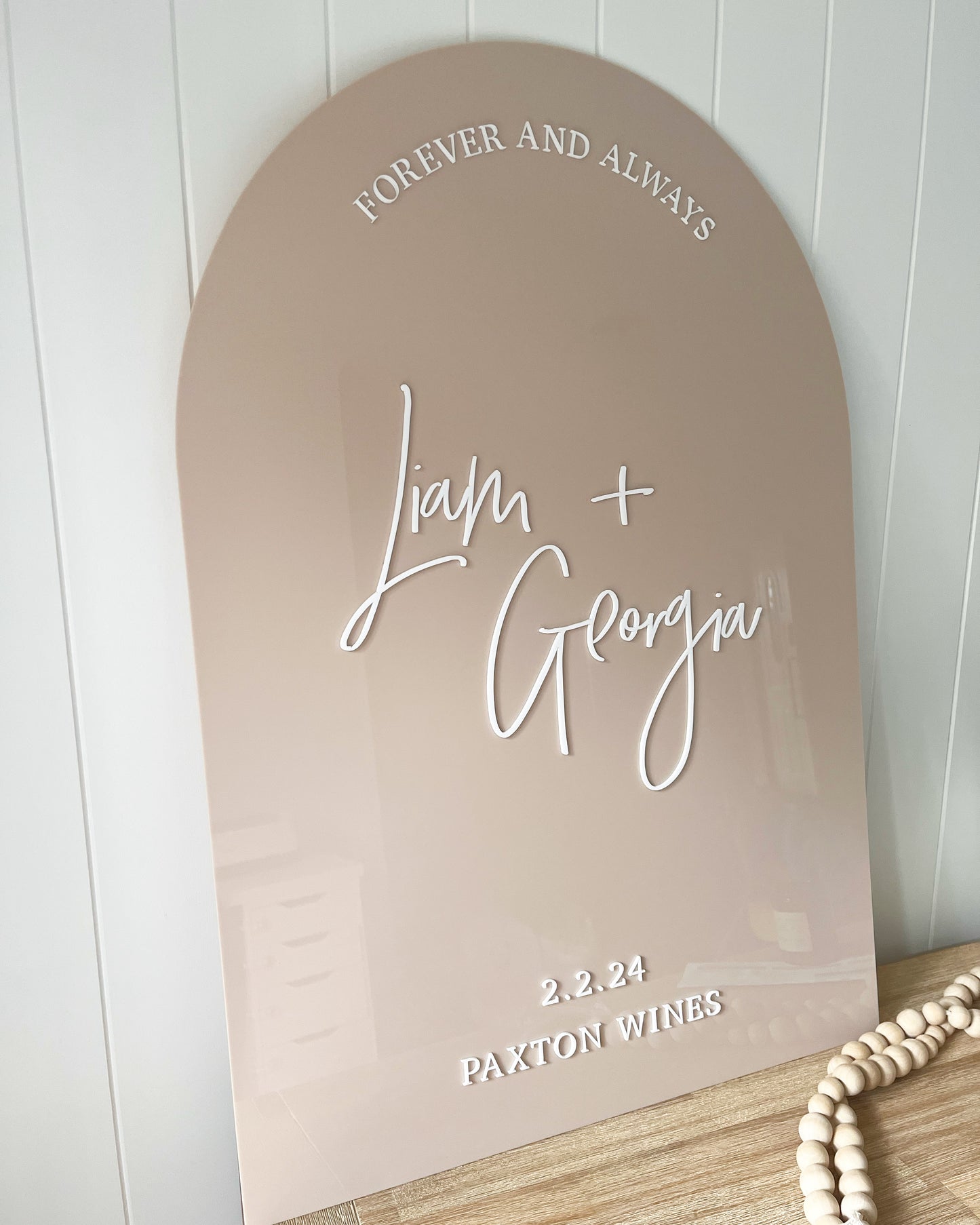 Acrylic Wedding Welcome Sign