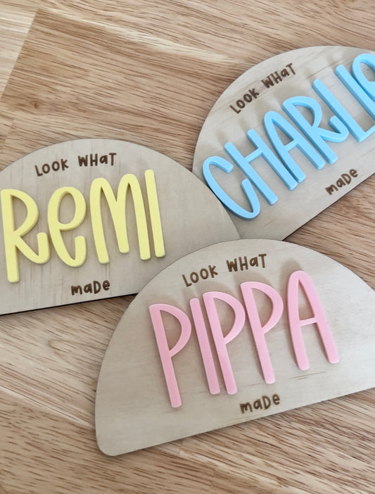 Look What I Made Magnet | Personalised Magnet | Kids Artwork Magnet