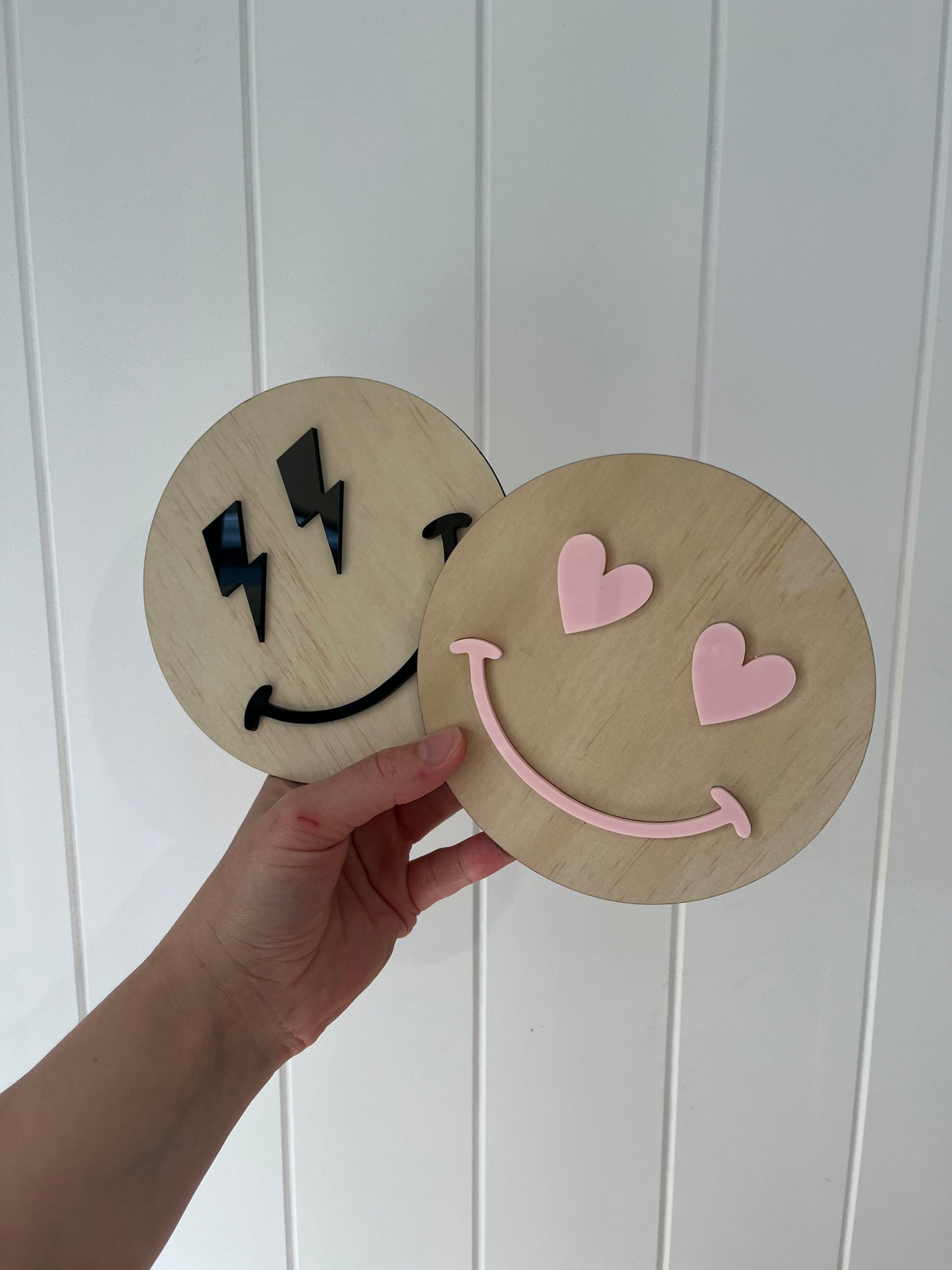 Heart Smiley Face Sign | Retro Face Sign