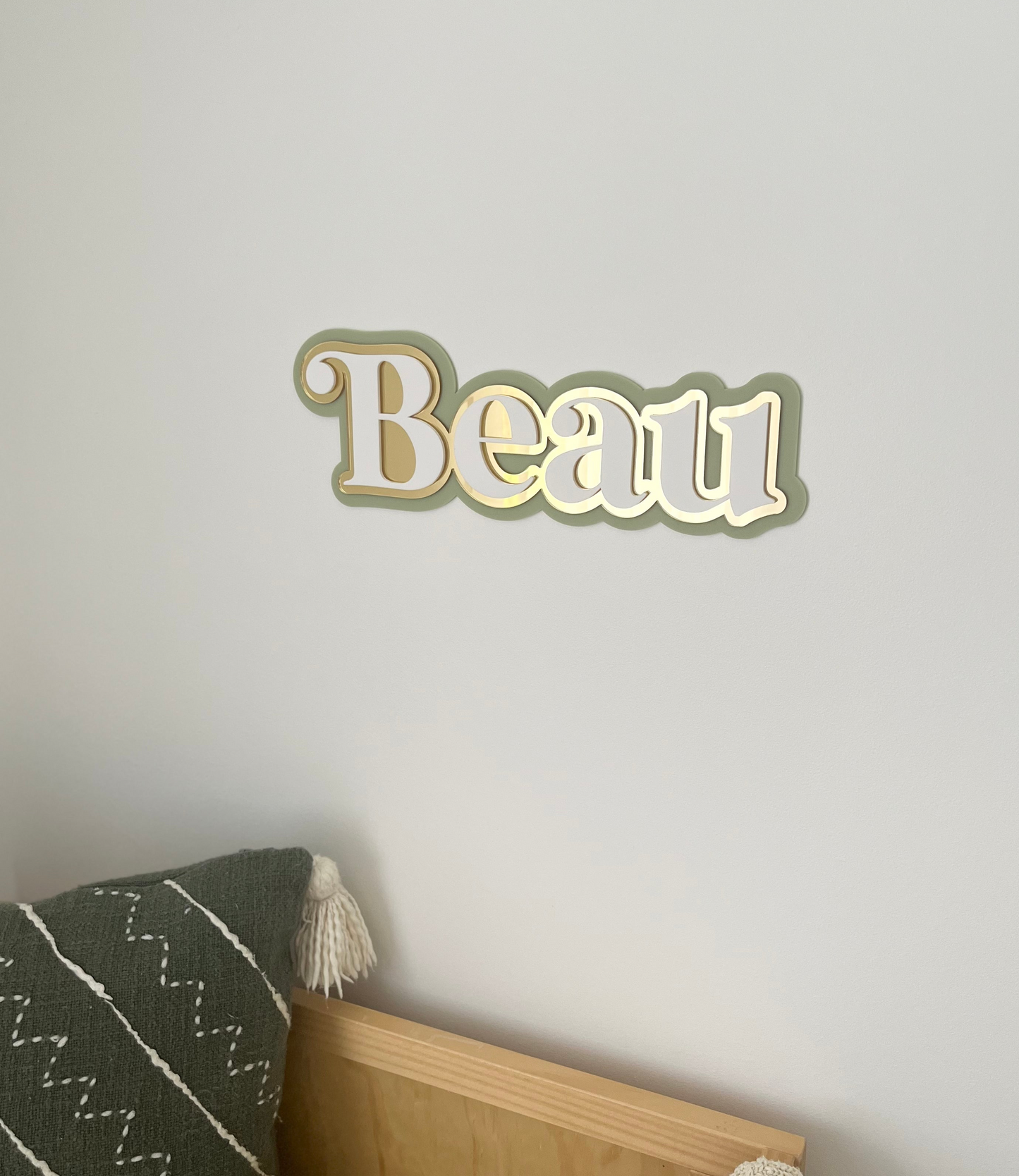 3D Triple Layer Acrylic Name Plaque