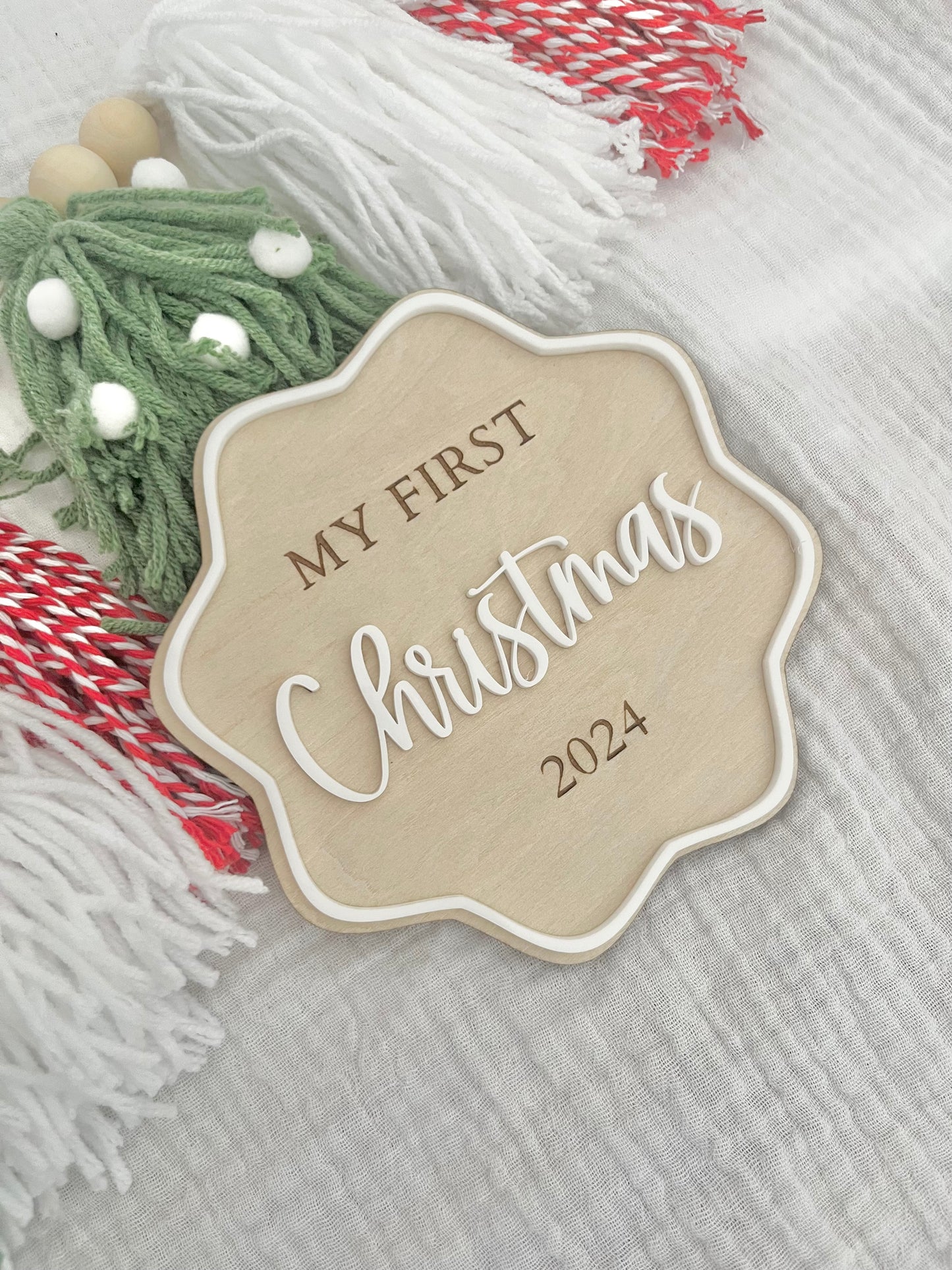 My First Christmas Plaque | Baby’s First Christmas Plaque | Christmas Keepsake