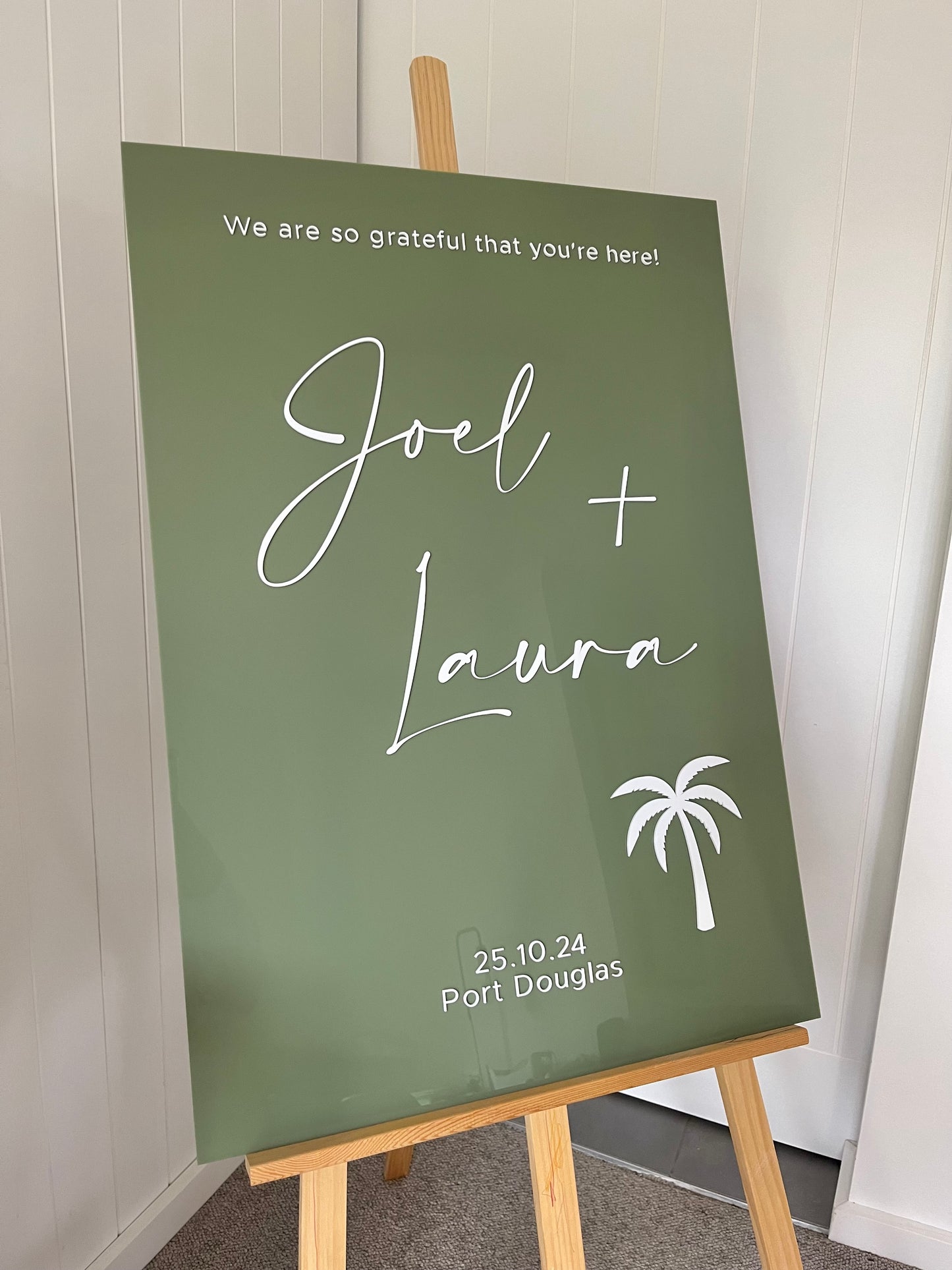 Acrylic Wedding Welcome Sign