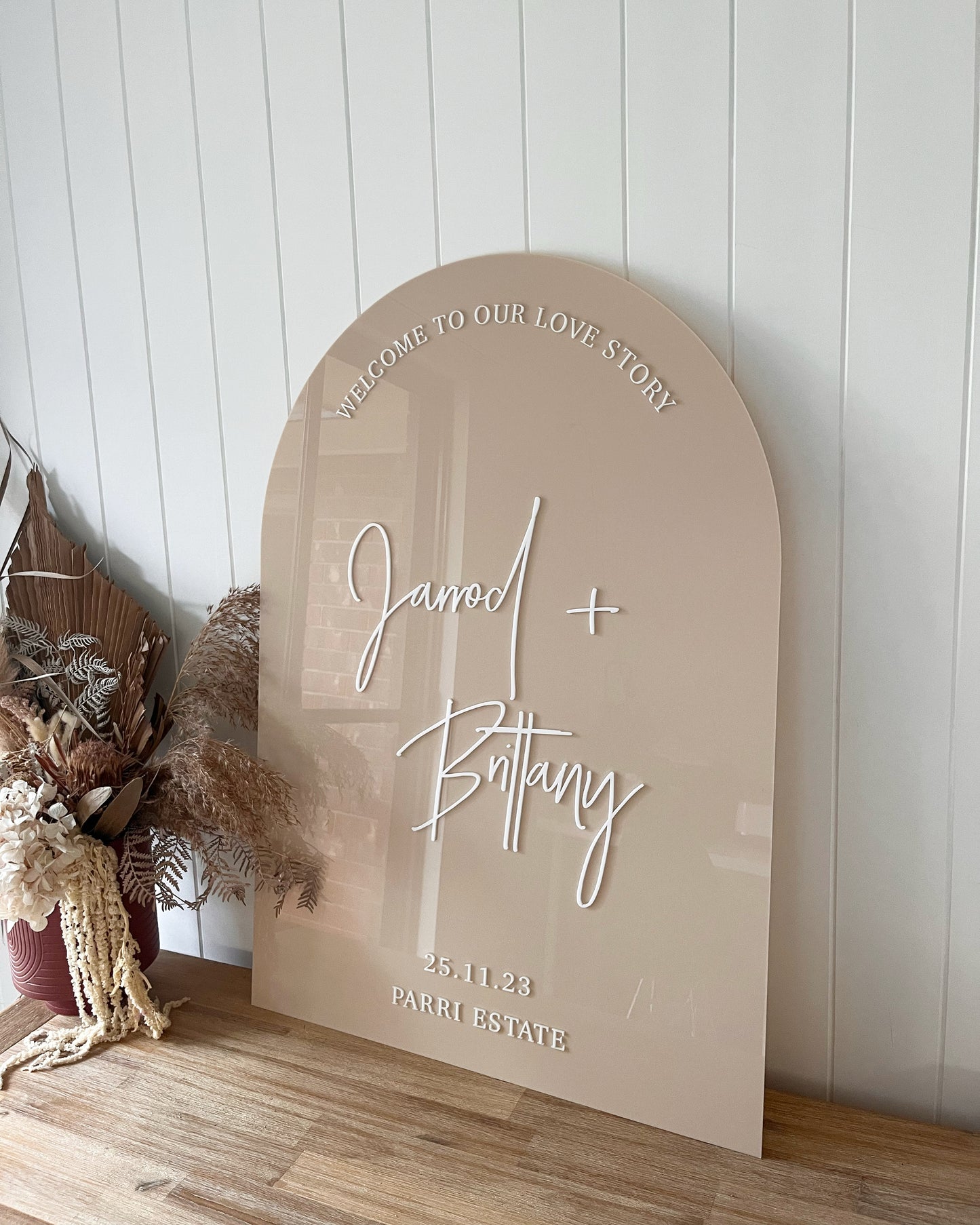 Acrylic Wedding Welcome Sign