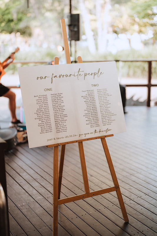 Acrylic Wedding Seating Chart