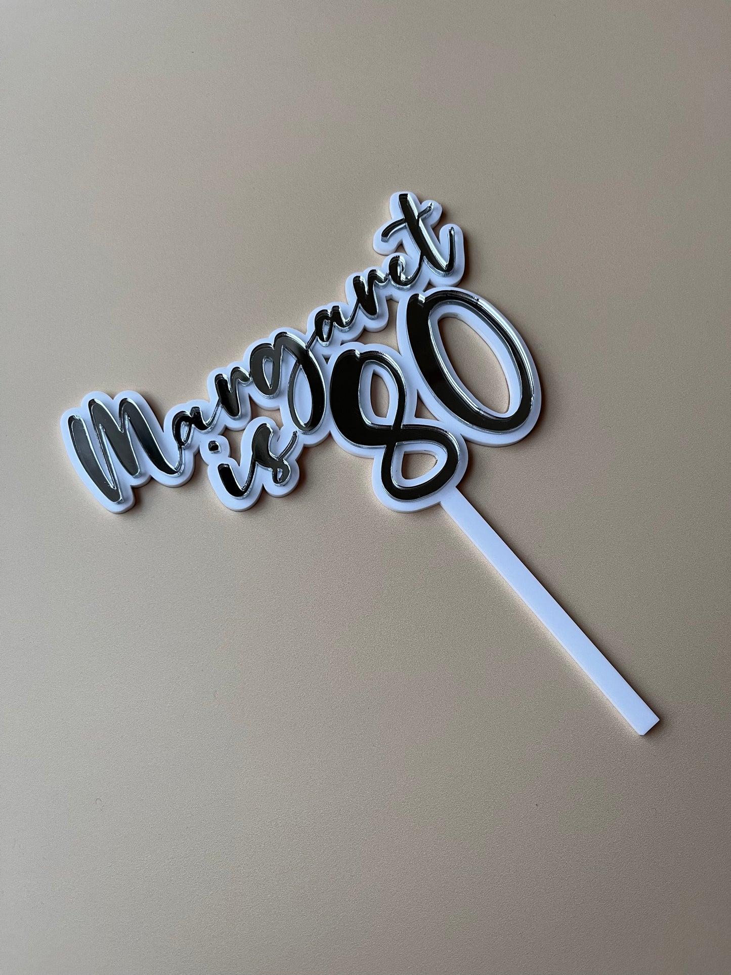 Name & Age Cake Topper