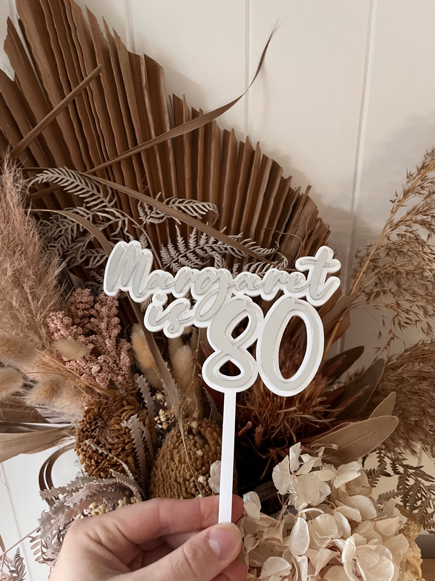 Name & Age Cake Topper