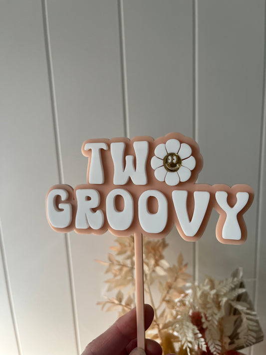 Two Groovy Cake Topper