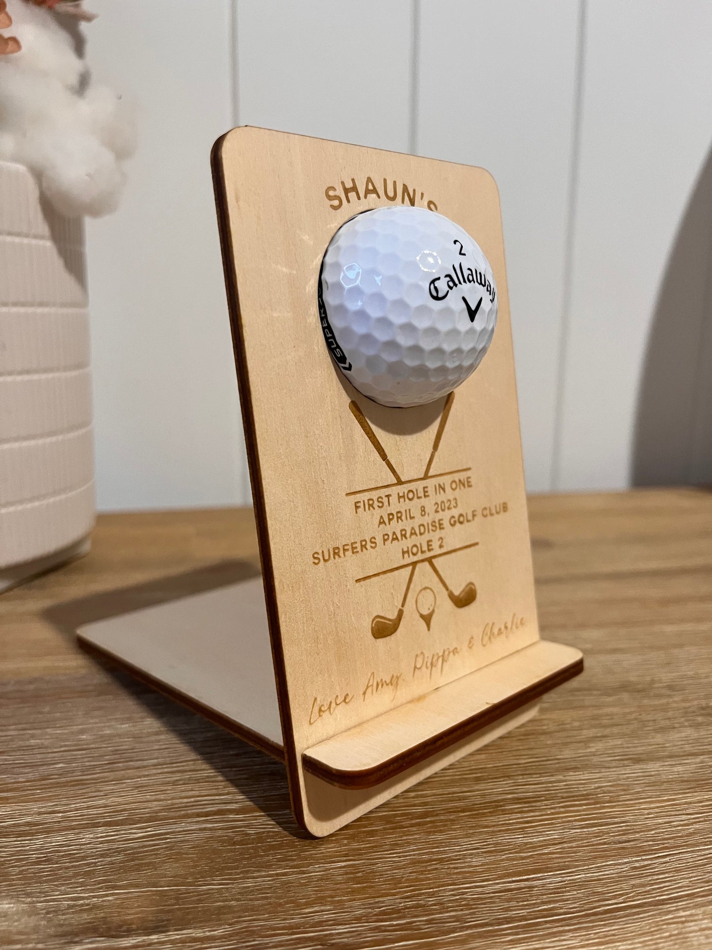 Hole In One Golf Ball Holder