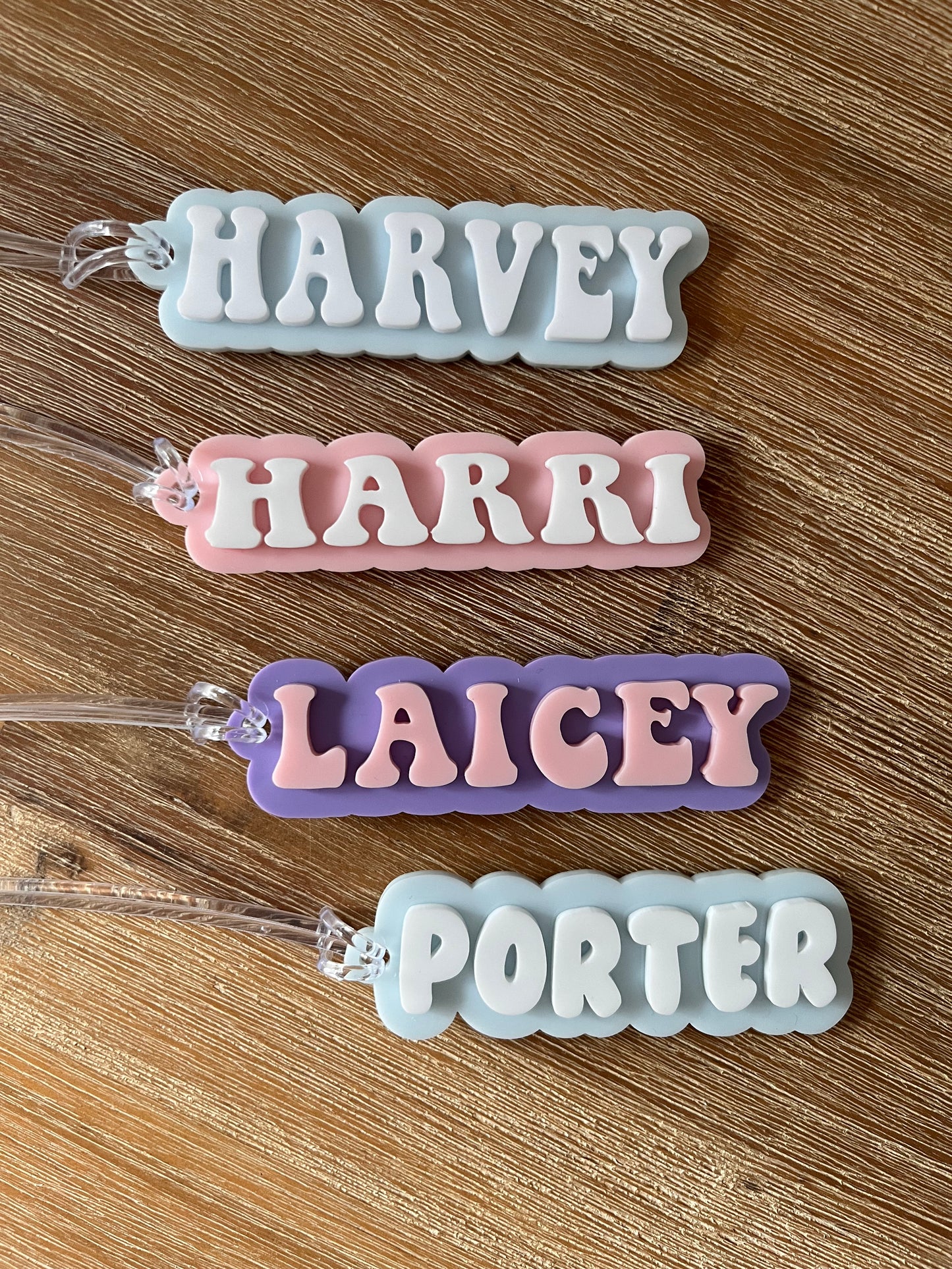 Personalised Acrylic Bag Tags